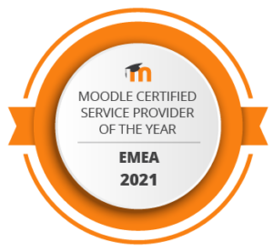 Siegel Moodle Certified Service Provider Of The Year EMEA 2021