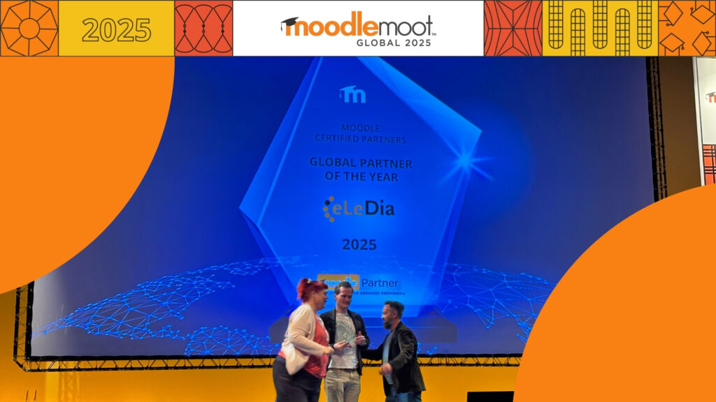 eLeDia gewinnt den Moodle-Partner-Award zum 5. Mal in Folge – dank starkem Team und treuen Kund*innen