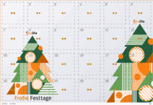 Dekorativ. Abbildung eLeDias H5P-Adventskalender für Moodle