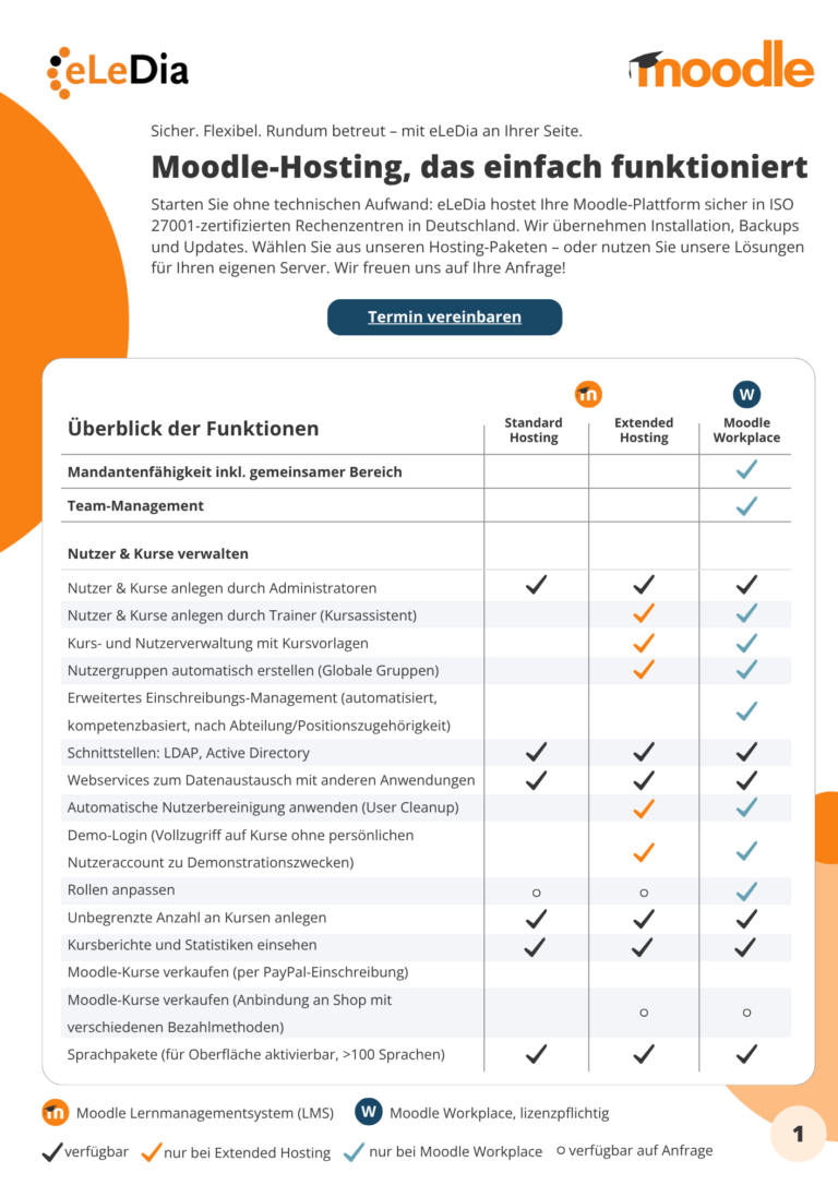 eLeDia Moodle Hosting Packages Information Sheet (PDF)
