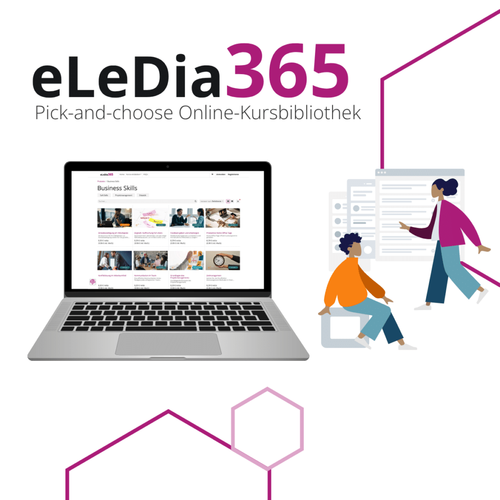 eLeDia365, Onlinekurse für die berufliche Weiterbildung